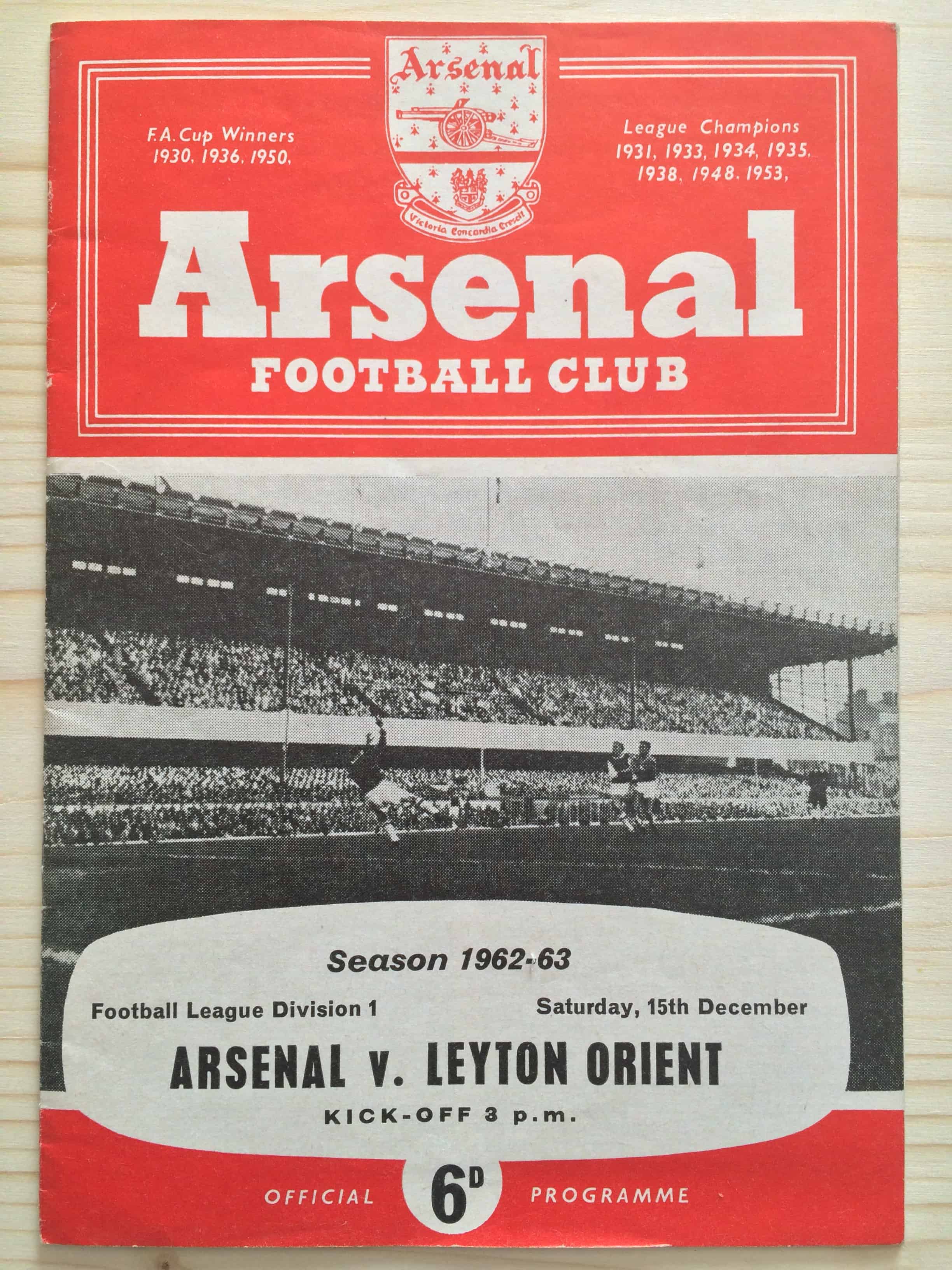 Arsenal FC v Leyton Orient FC